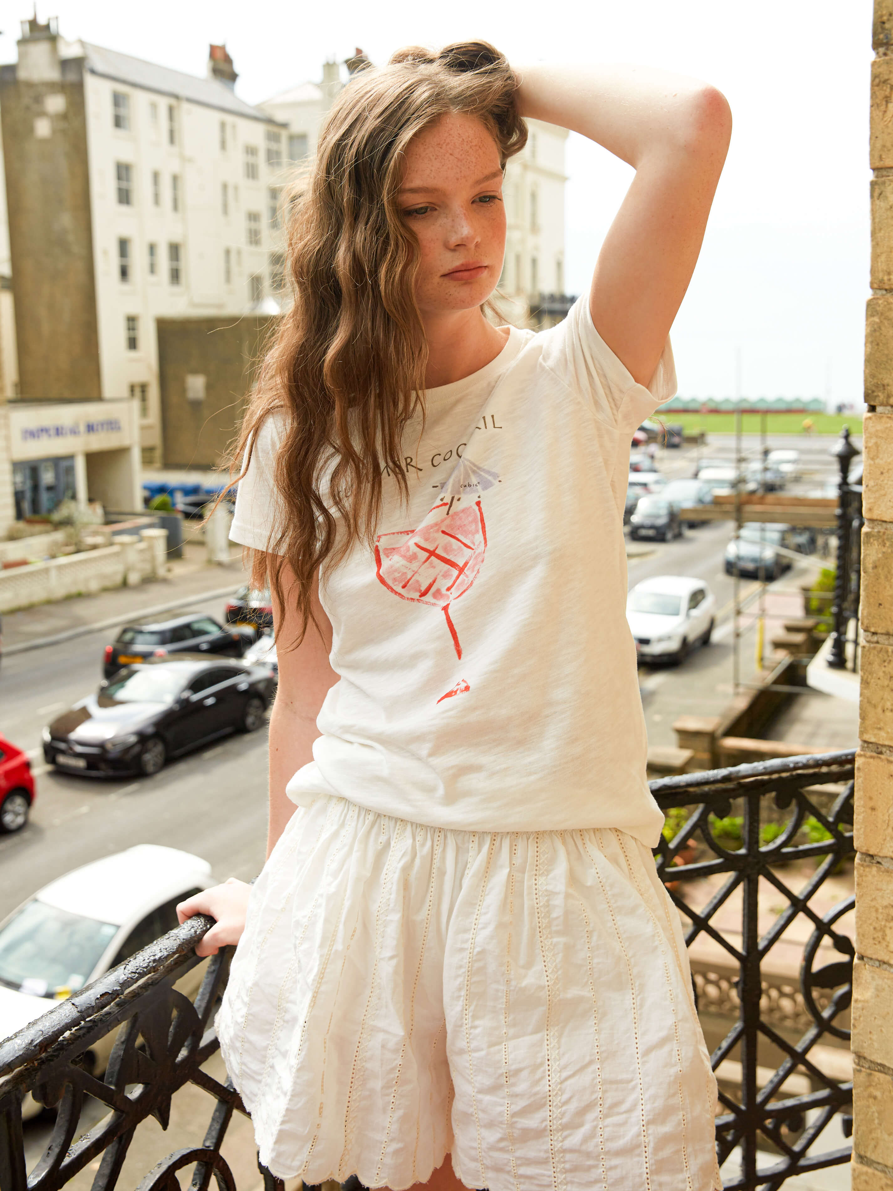 Printed Casual Short-Sleeve Top-8
