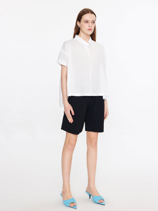 Oversized Asymmetrical White Shirt