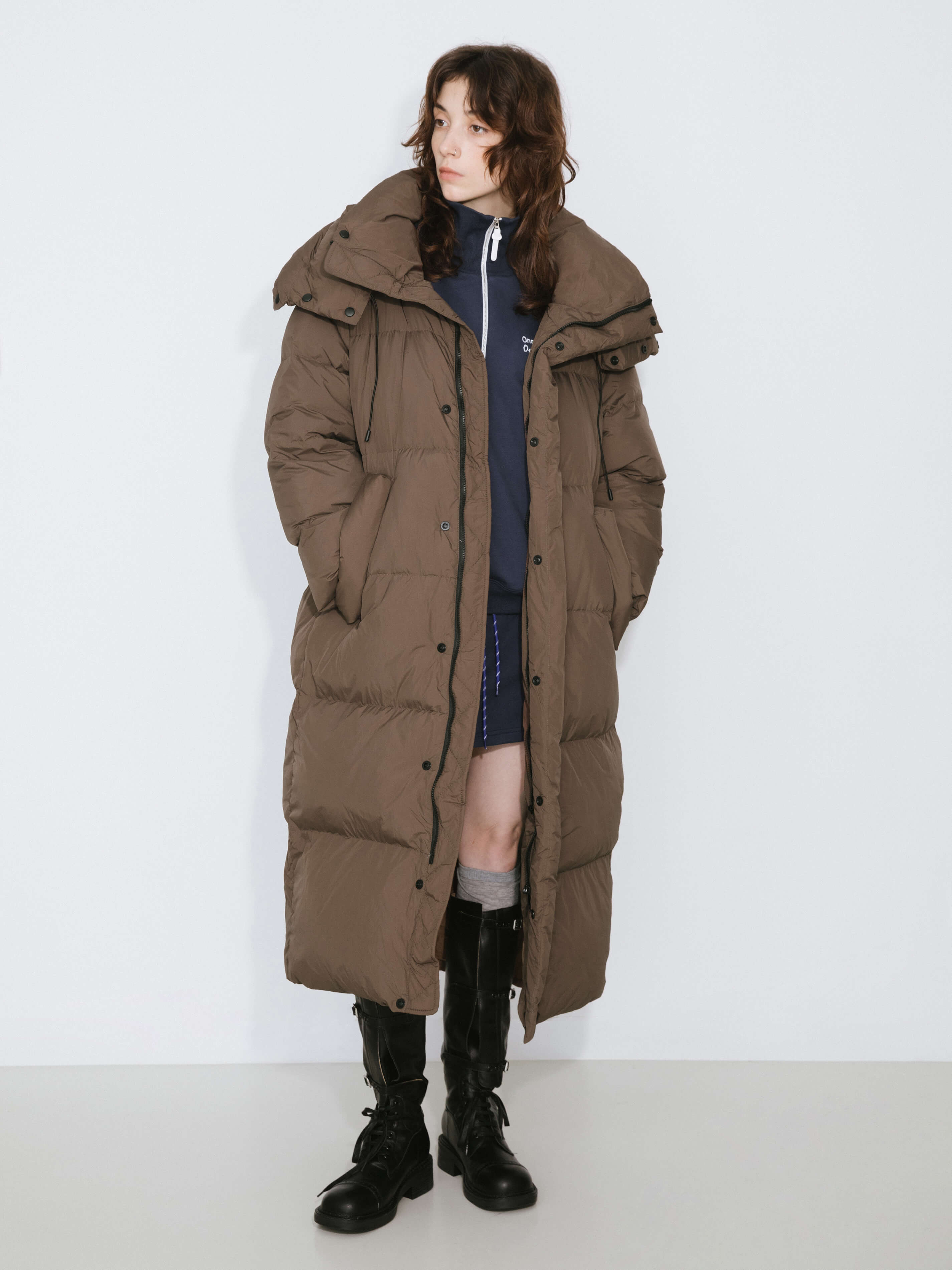 Long A-line Down Coat-10