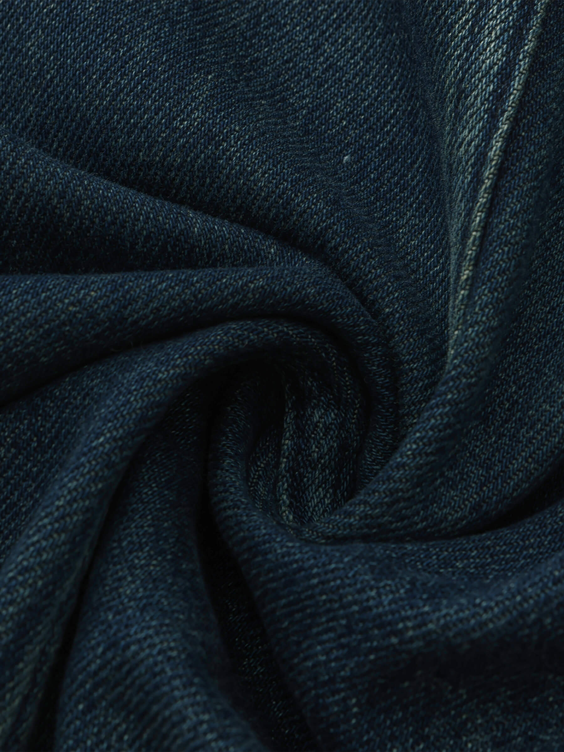 ONE BY CUBIC Funnel Neck Denim Jacket-11