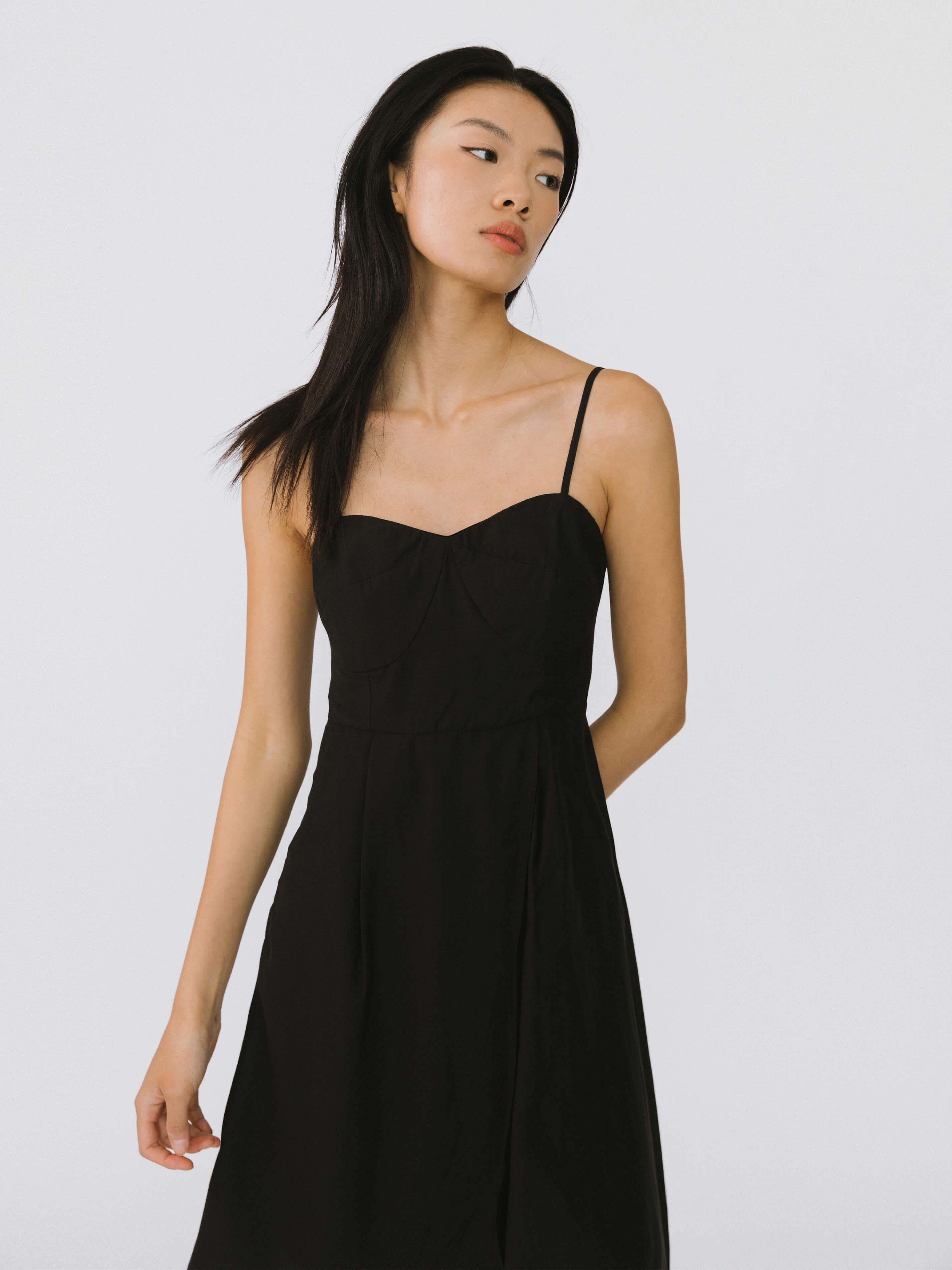 High-low Hem Sling Dress-10