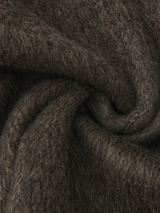 Wool-Blend Mid-Length Coat