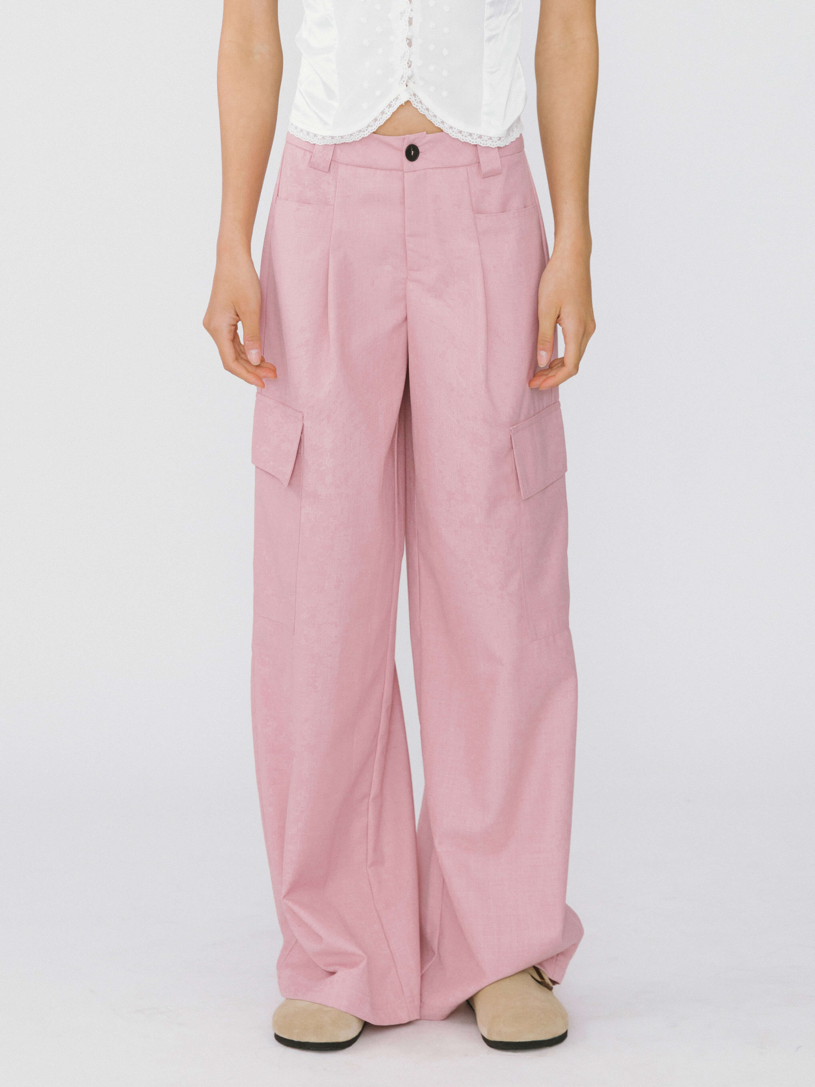 Straight Leg Cargo Trousers-10