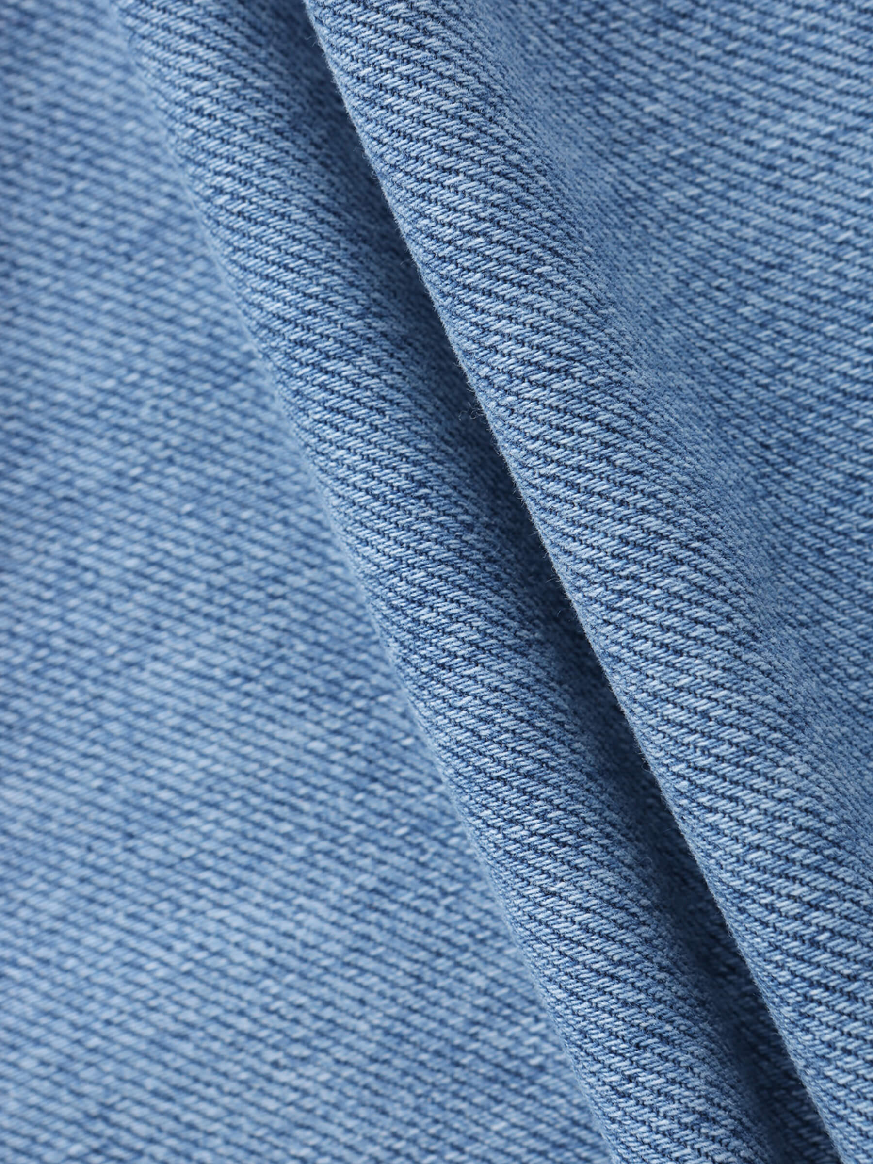 Blue and White Turn-Up Jeans-9