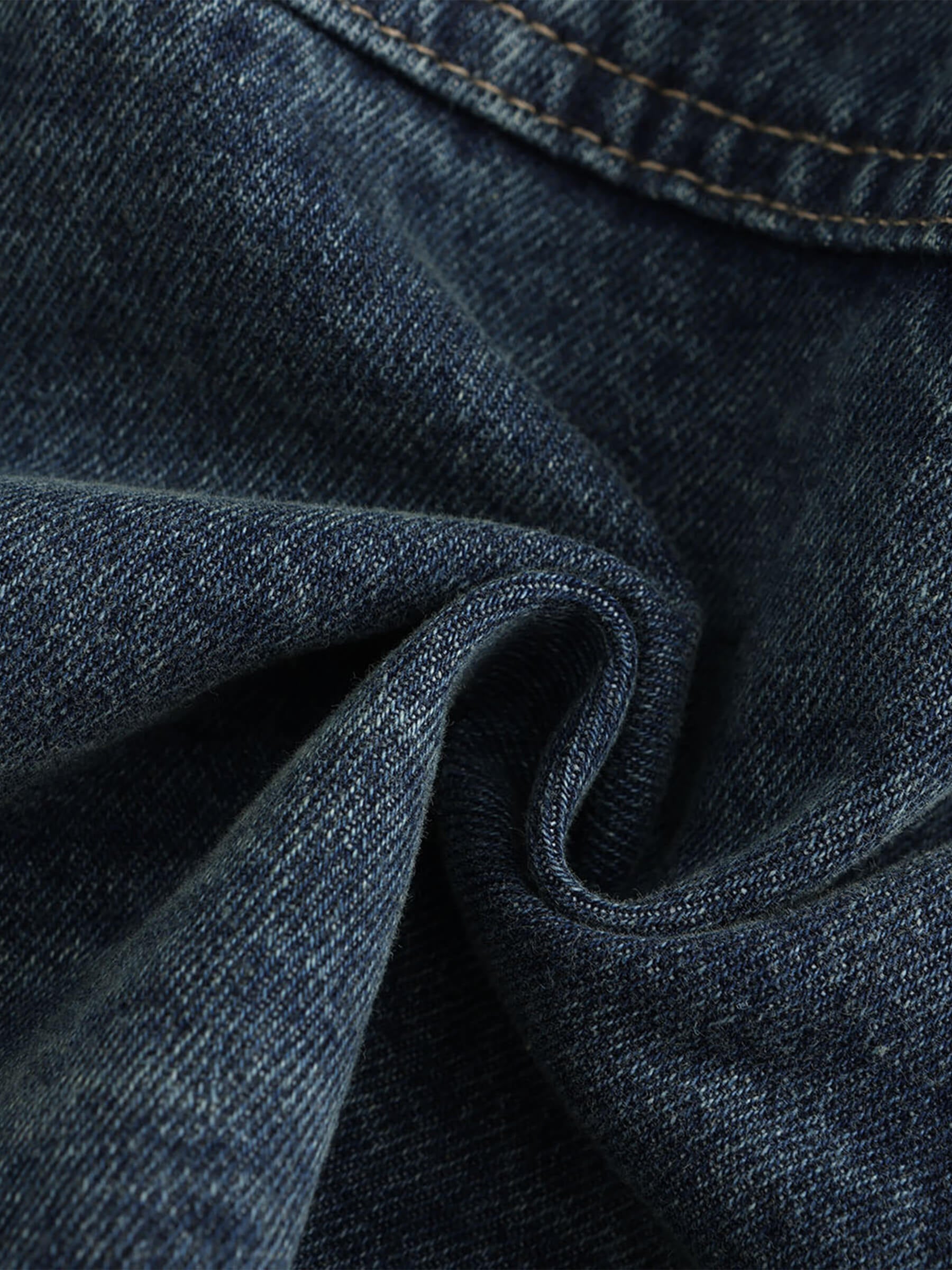 Extra Cropped Frayed Denim Jacket-11