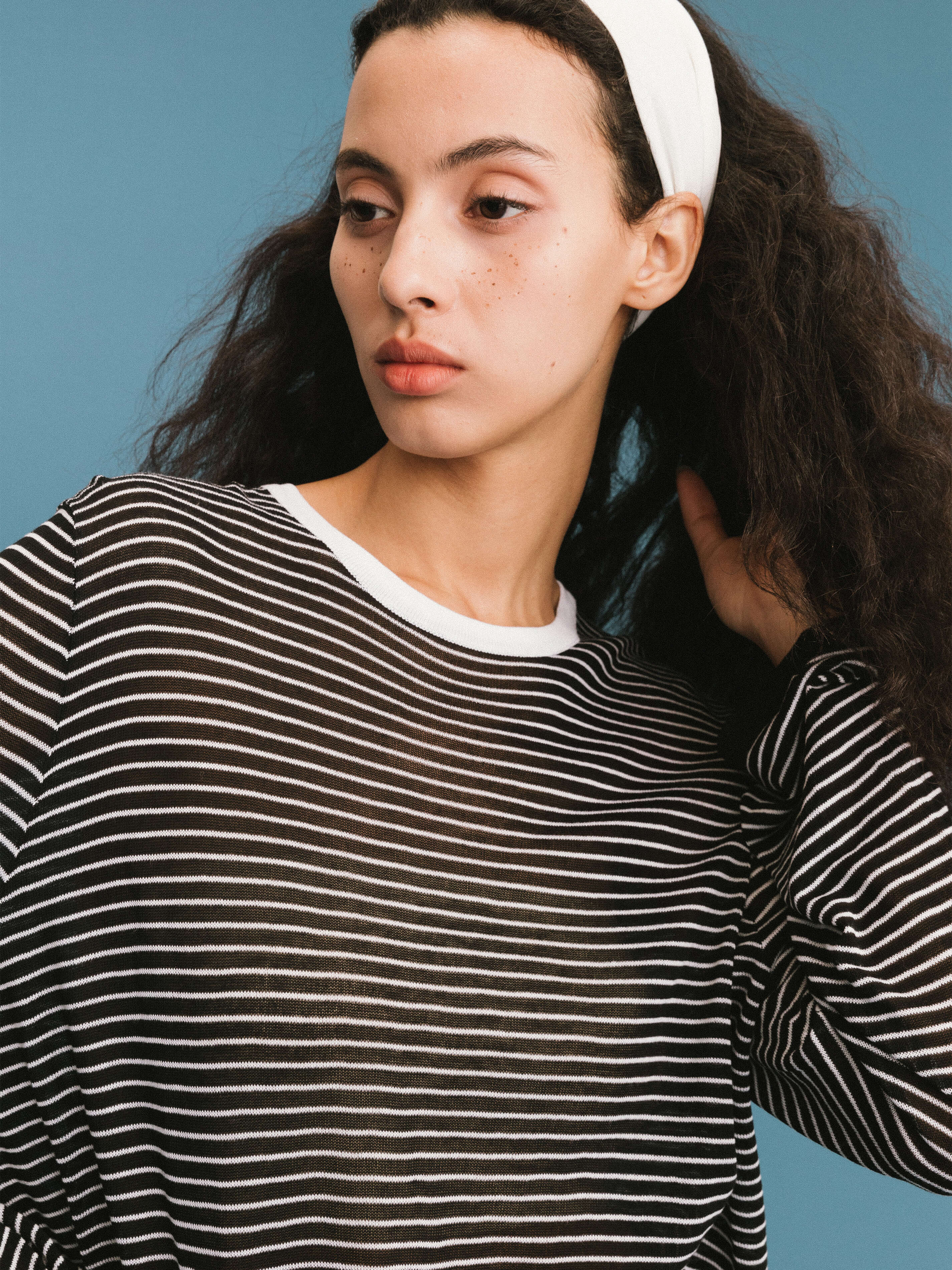 ONE BY CUBIC Thin Stripped Knitwear Jumper-11