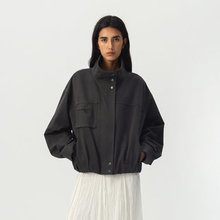 CUBIC Charcoal Cotton Utility Jacket