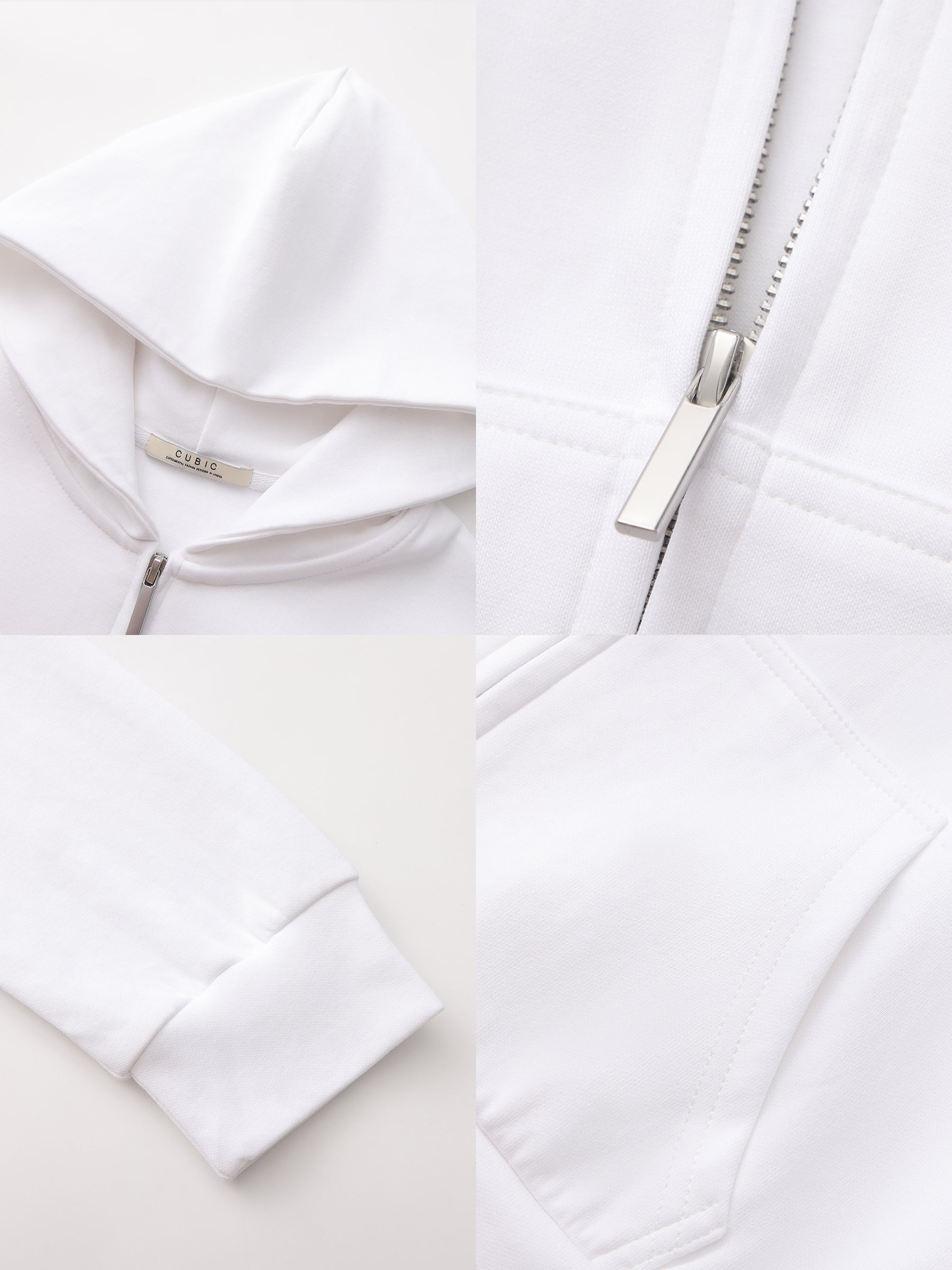 CUBIC Casual Zip-Up Hooded Sweatshirt-9