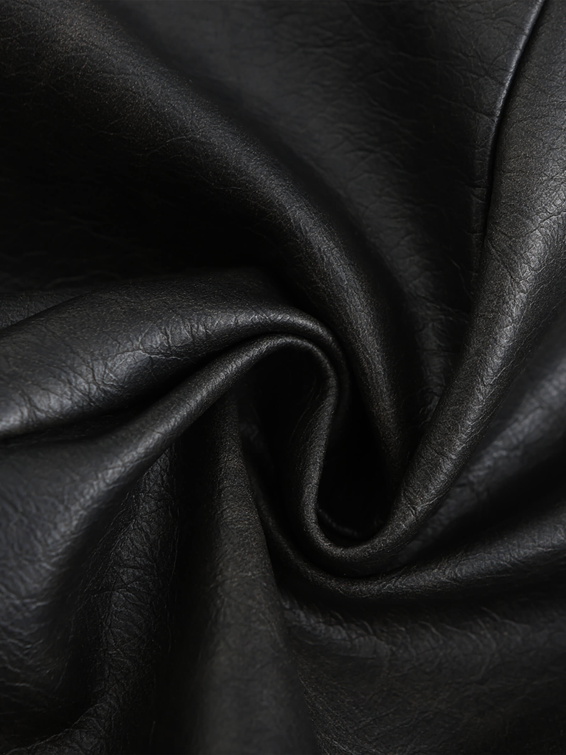 Black Faux Leather Tailored Suit-10