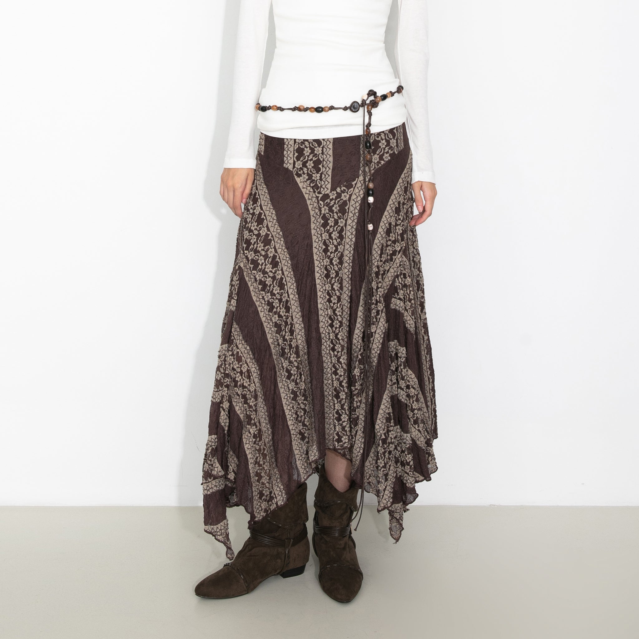 Chiffon Knit Asymmetric Maxi Dress-9
