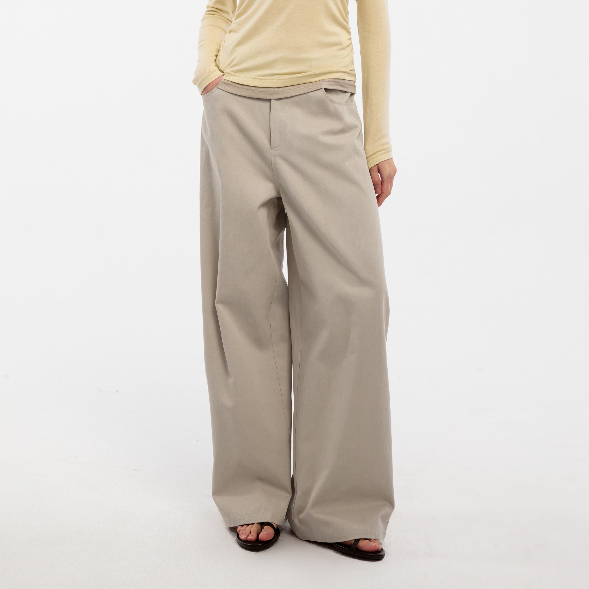 CUBIC Lyocell Straight Leg Casual Pants(Pre-order: 30days)-9