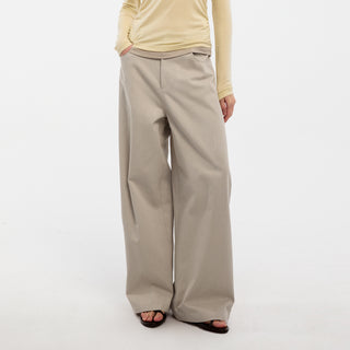 CUBIC Lyocell Straight Leg Casual Pants(Pre-order: 30days)
