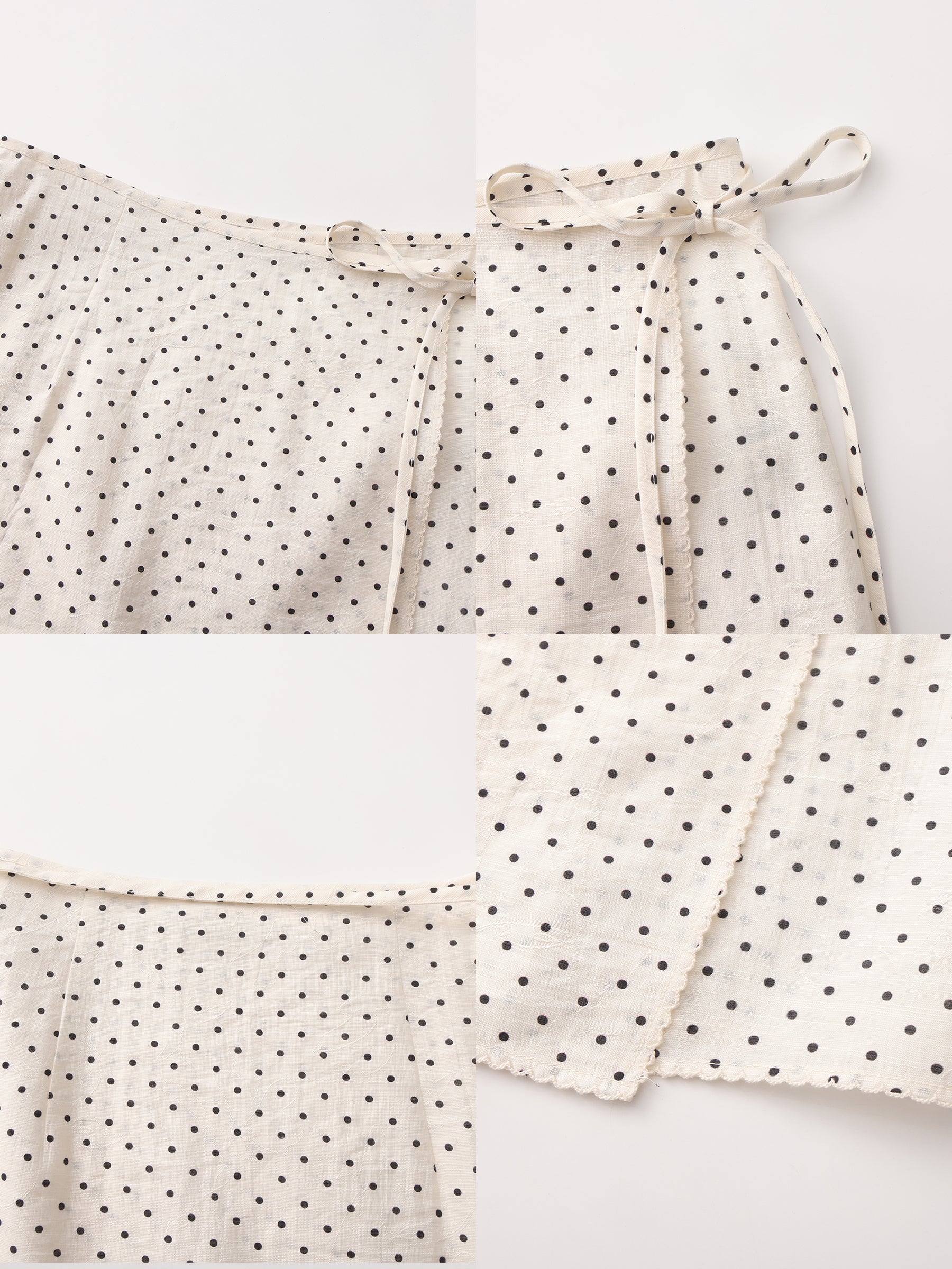 CUBIC Lyocell Polka Dot Skirt-9