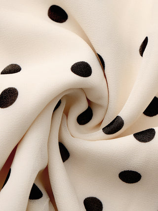 Polka Dot Ruffled Asymmetrical Hem Skirt