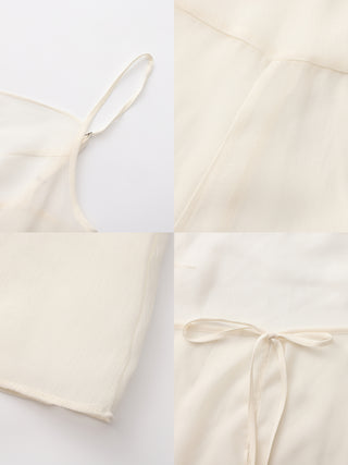 CUBIC Effortless Sheer Slip Maxi Dress
