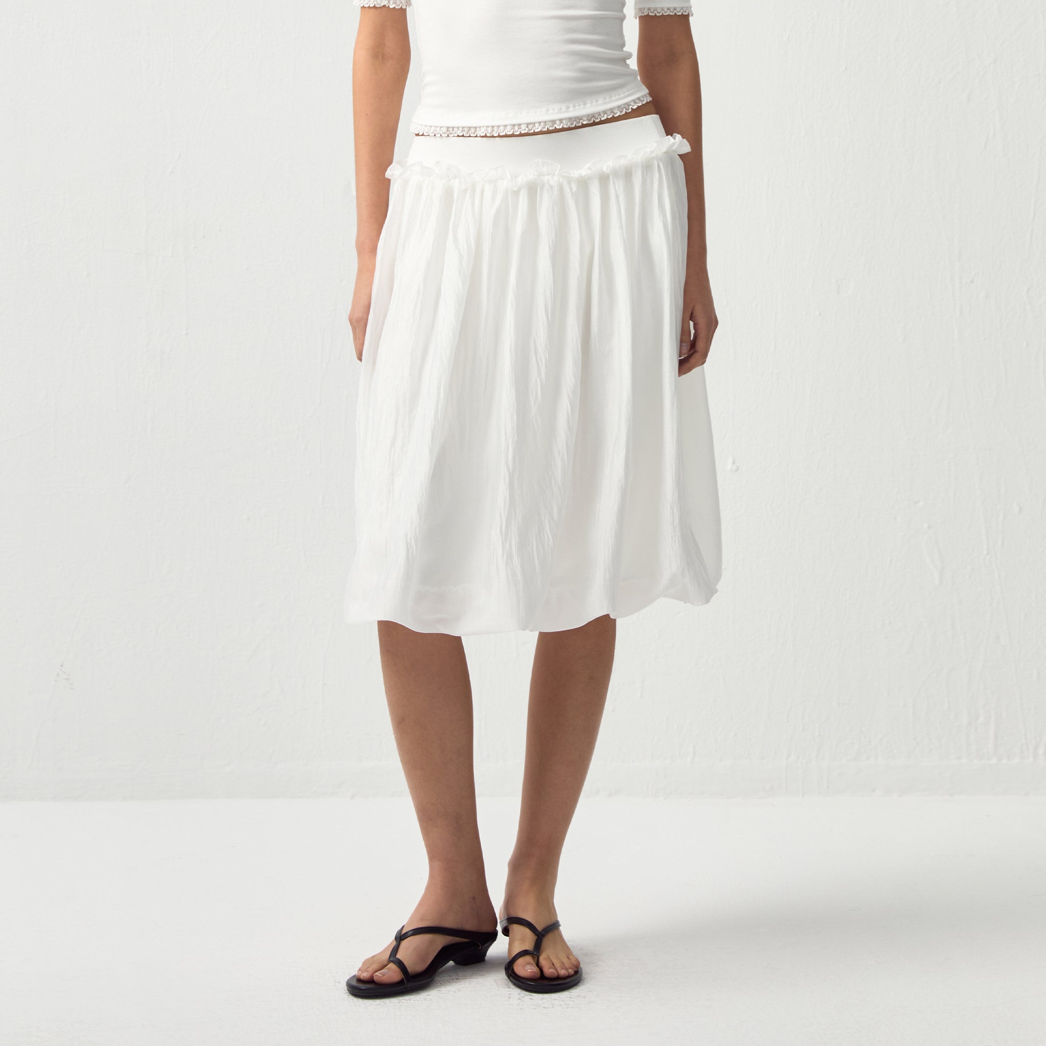 CUBIC Acetic Bud Midi Skirt-9