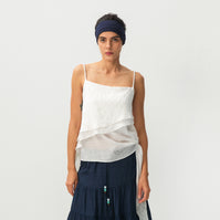 CUBIC Lyocell Asymmetrical Striped Camisole