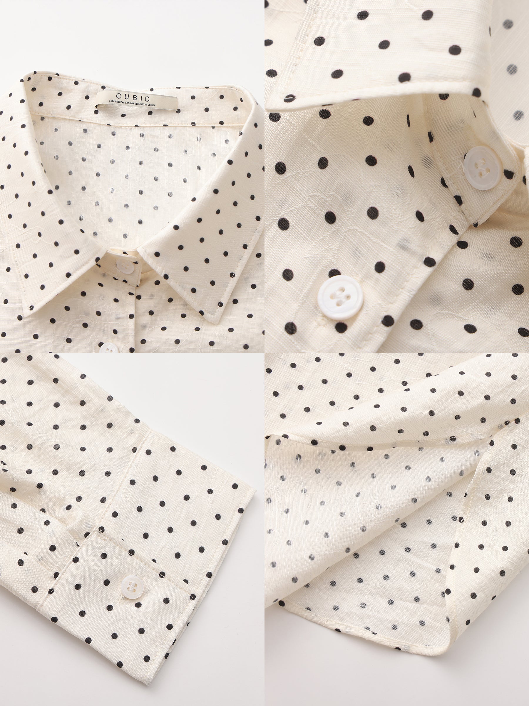 CUBIC Lyocell Polka Dot Shirt-9