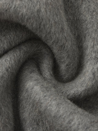 Cocoon Zip-Up Jacket with Raw Edge Cuffs