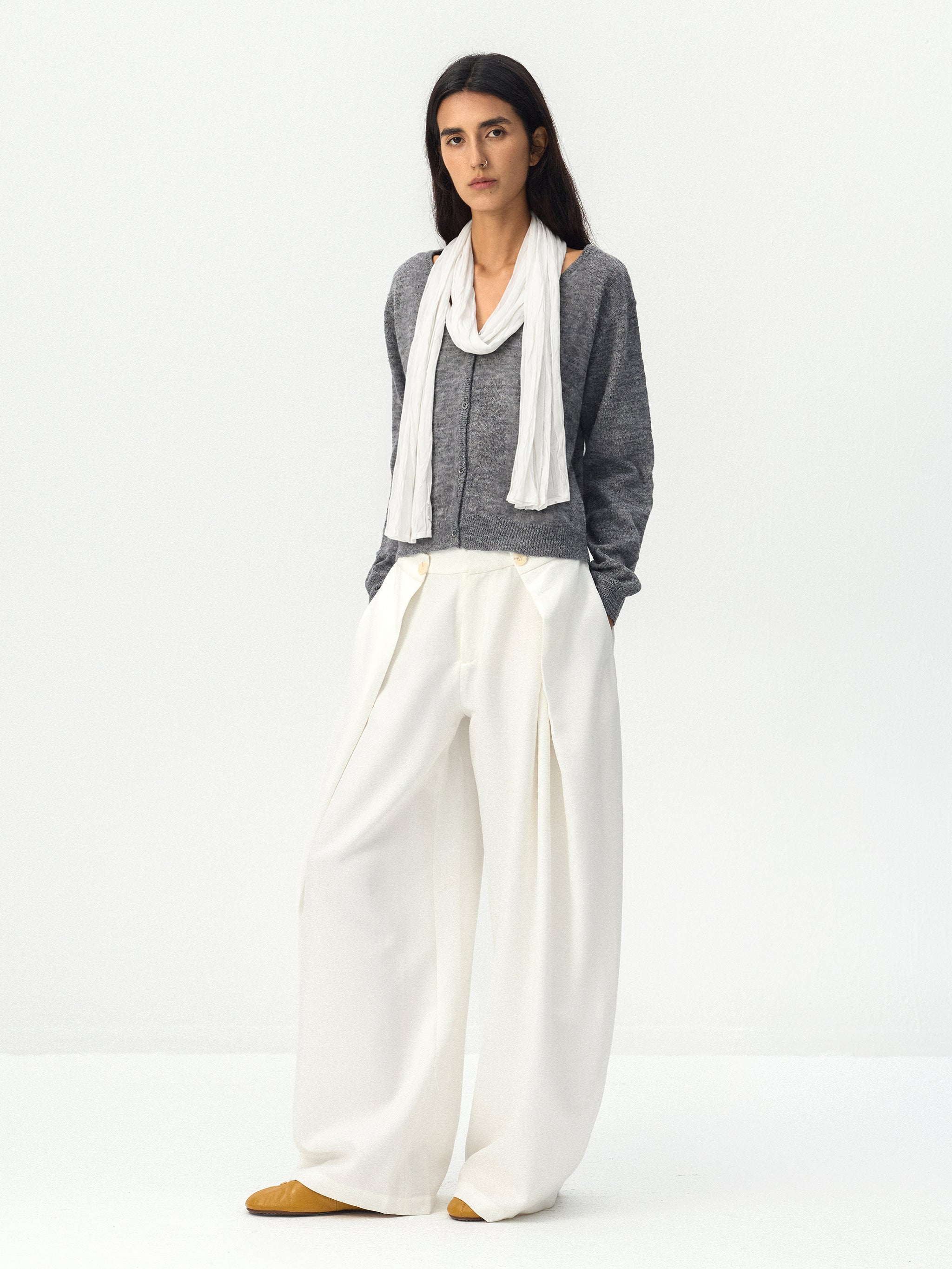 CUBIC Crinkled Lightweight Scarf-9