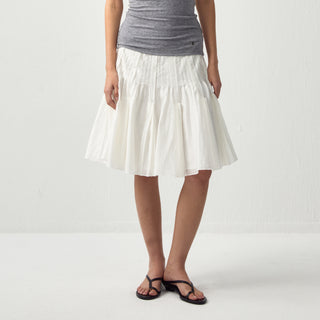 CUBIC Acetate Pleated Umbrella Skirt