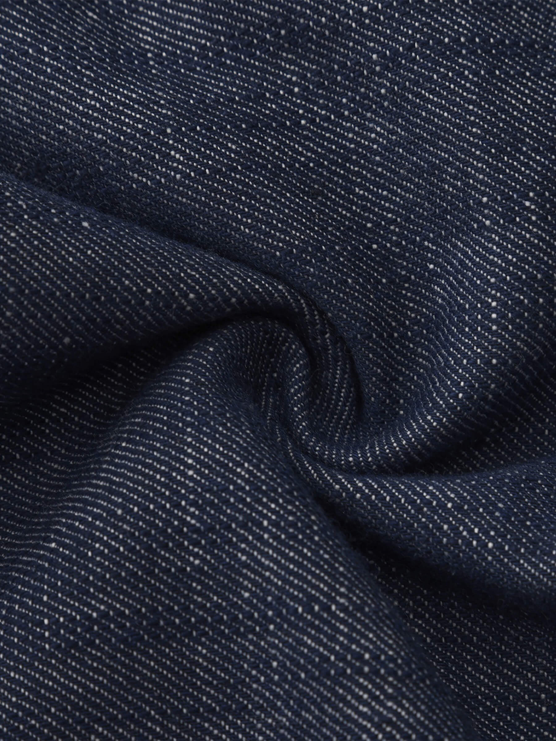Linen-Cotton Lace Wide-Leg Straight Jeans-11