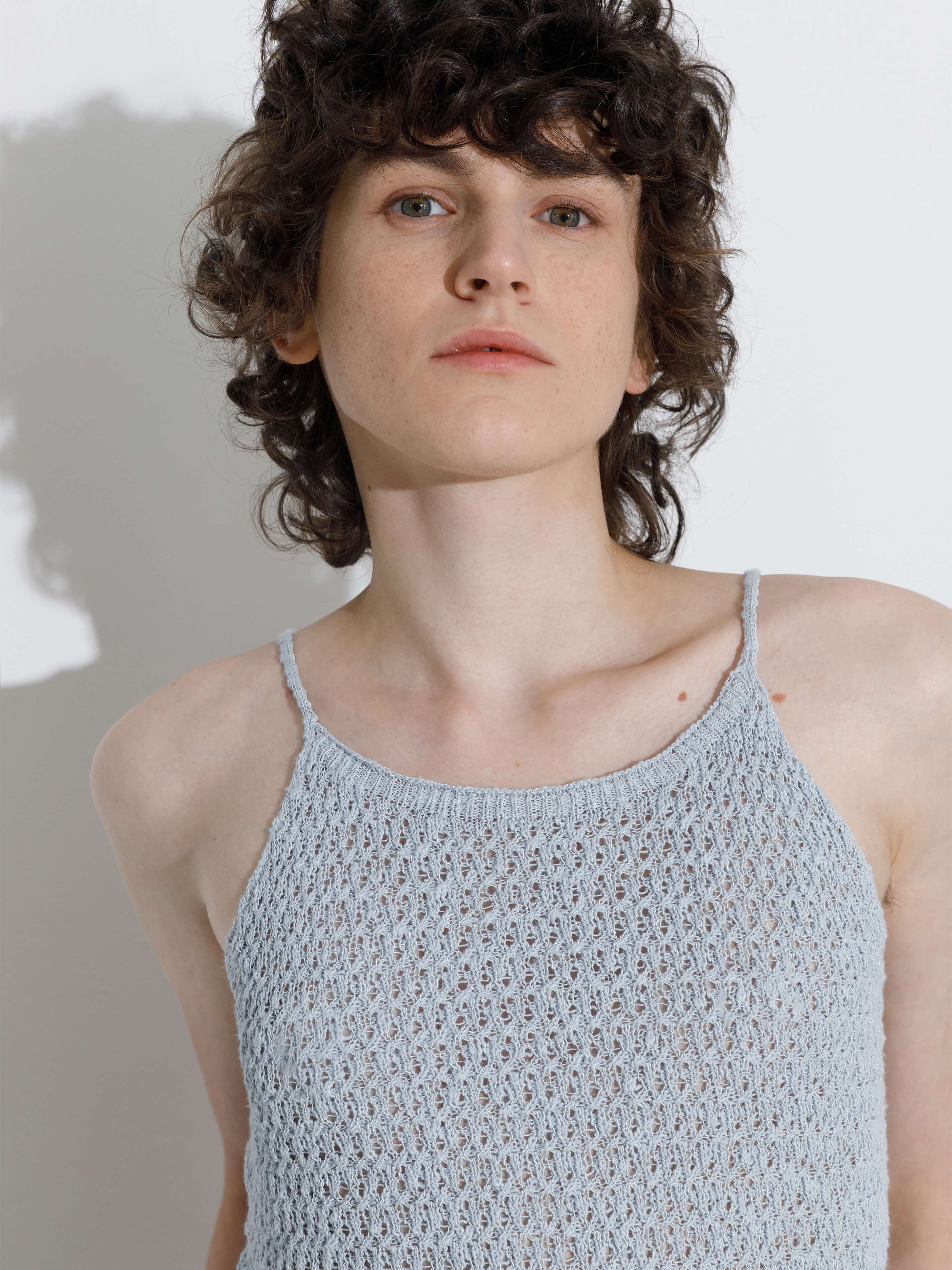 Thin Strap Ribbed Knit Vest-10