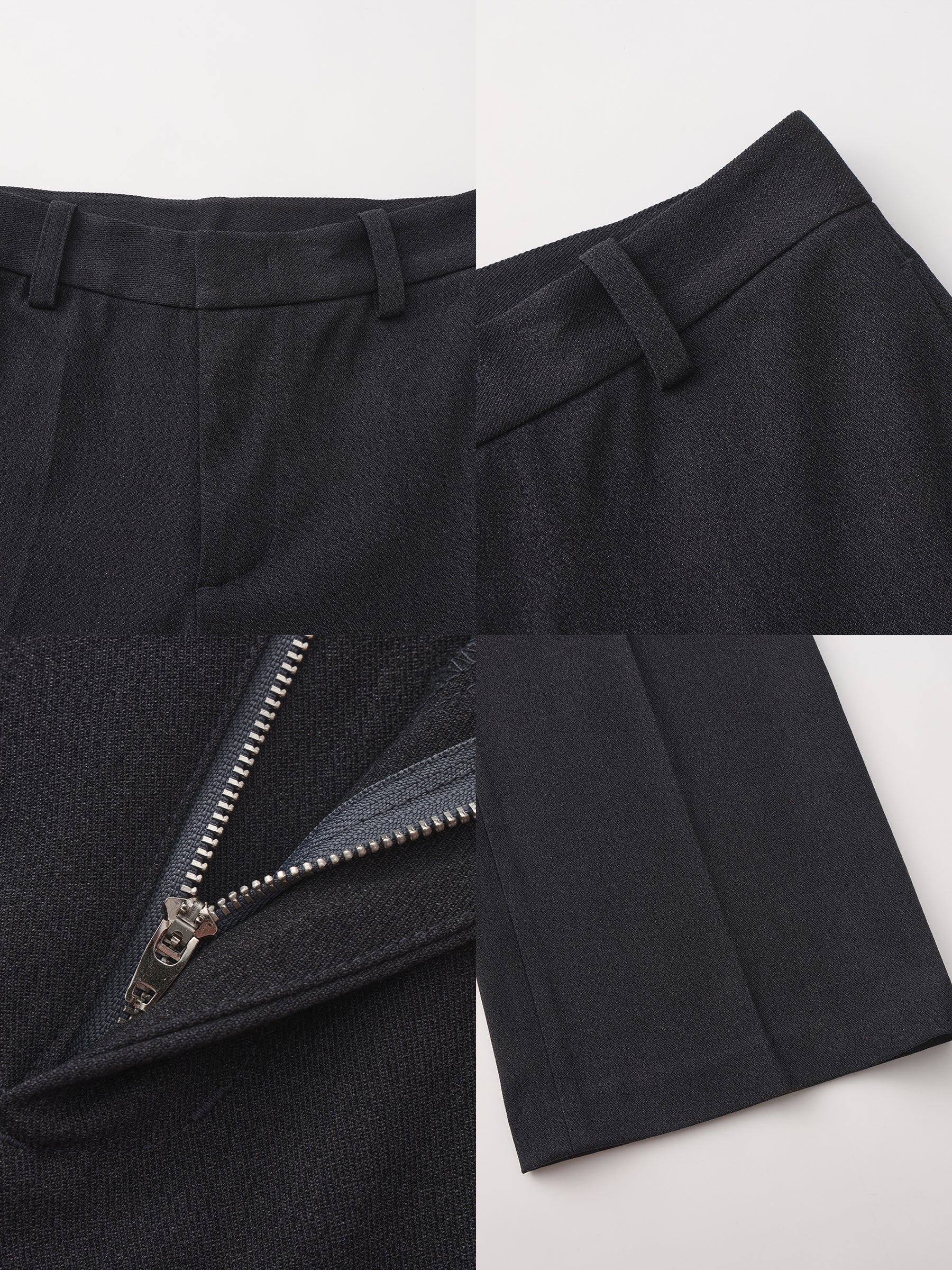CUBIC Straight Leg Casual Suit Trousers-9