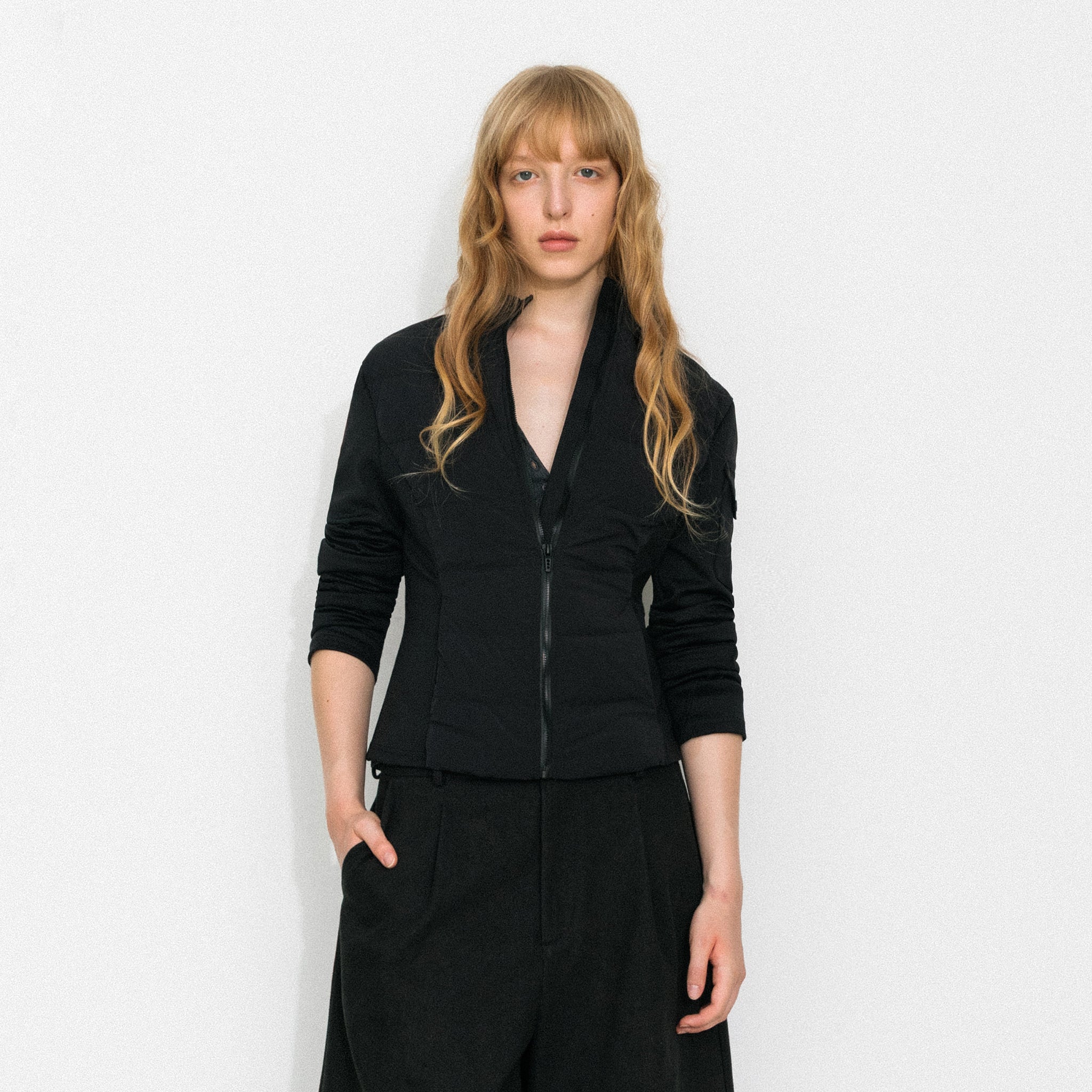 Slim-Fit Panelled Lightweight Down Jacket-9