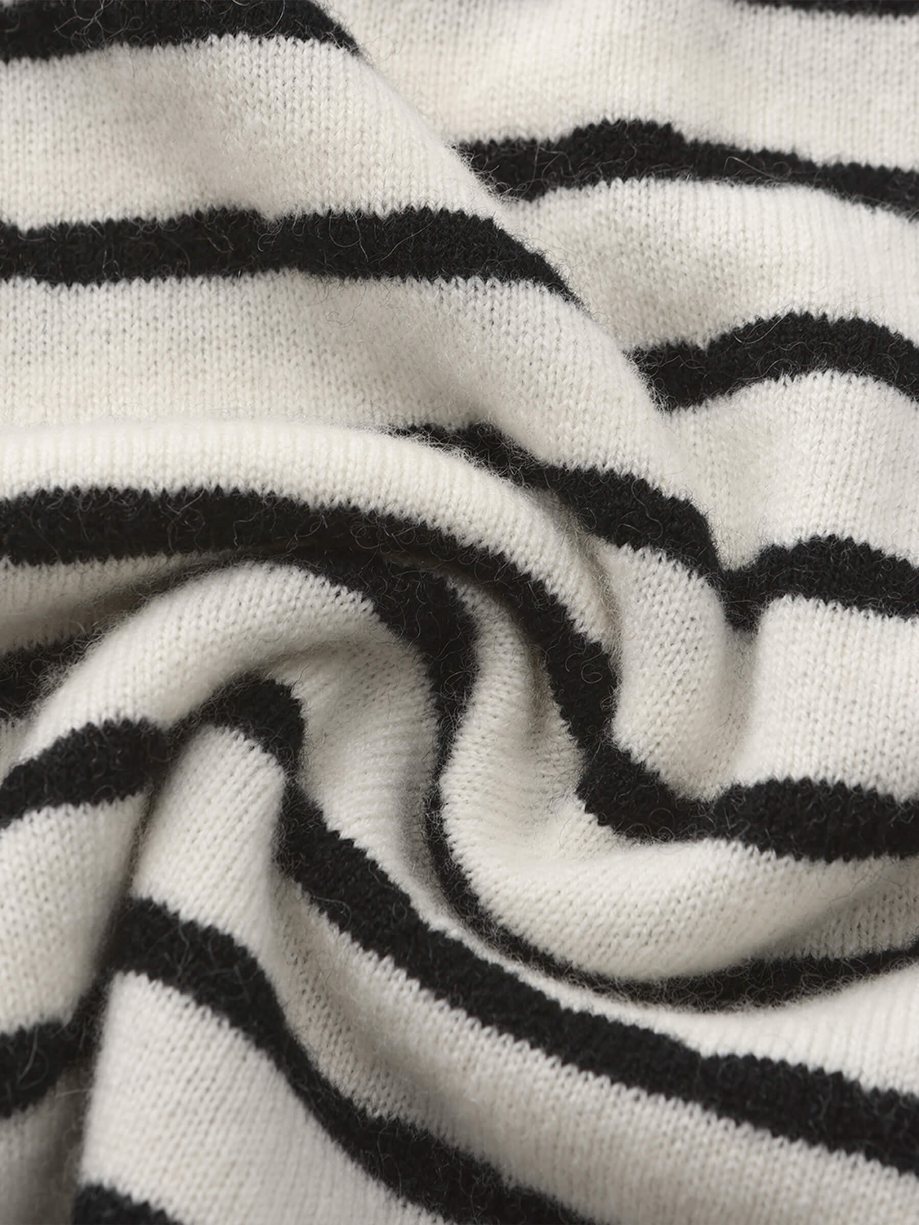 ONE BY CUBIC Striped Wool Knitted Jumper-11