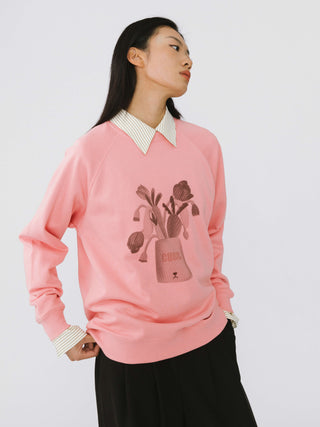 Round Neck Printed Sweatshirt