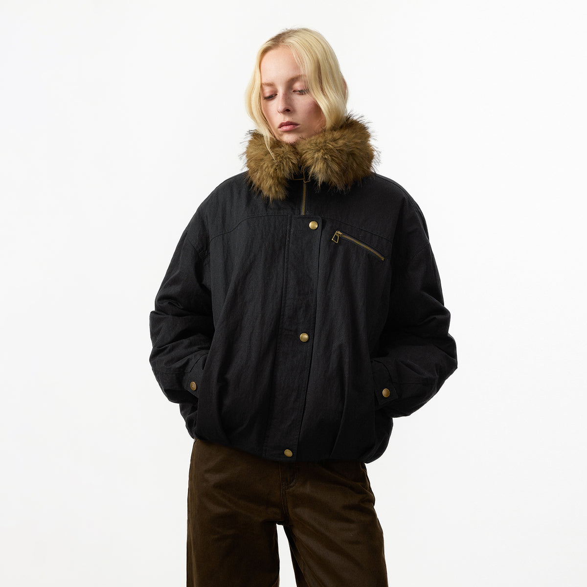 CUBIC Utility Oversized Parka Down Jacket-9
