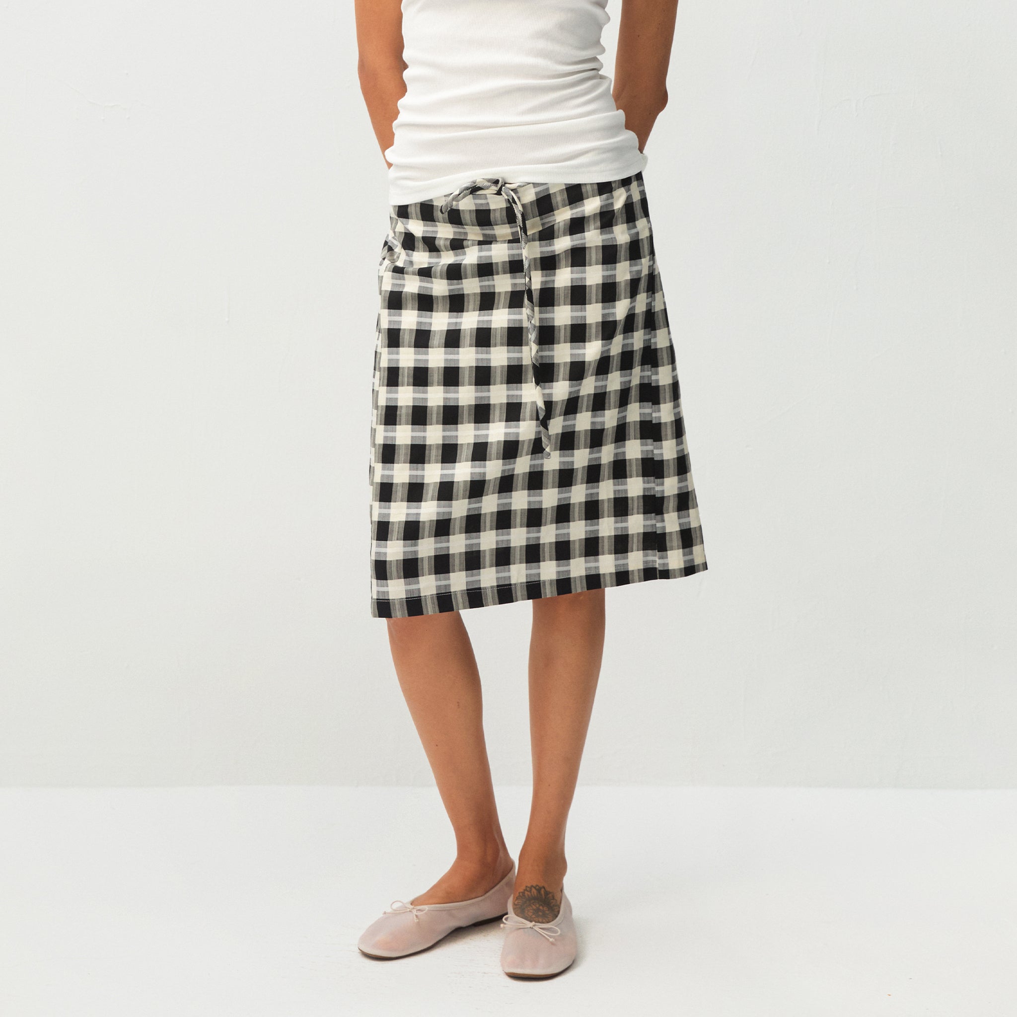 CUBIC Straight H‑line Two‑way Skirt-9