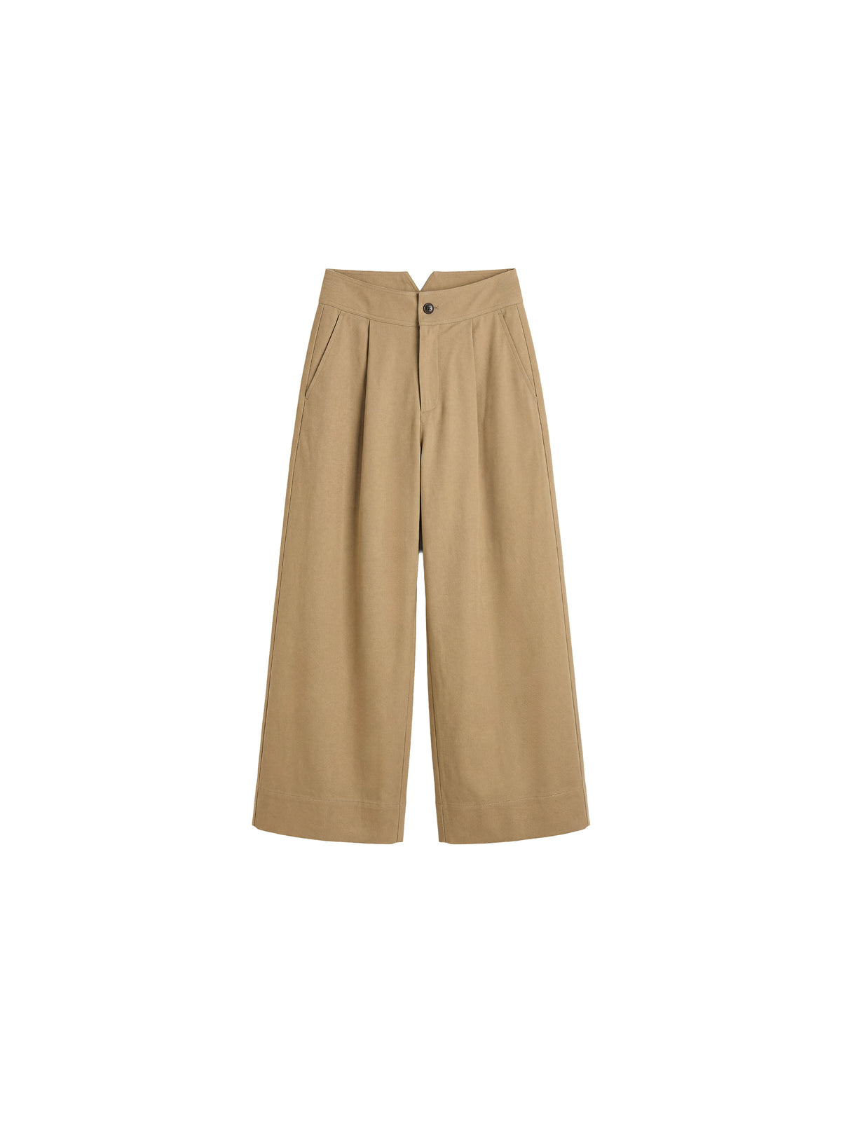 CUBIC Pleated Wide-Leg Trousers-9