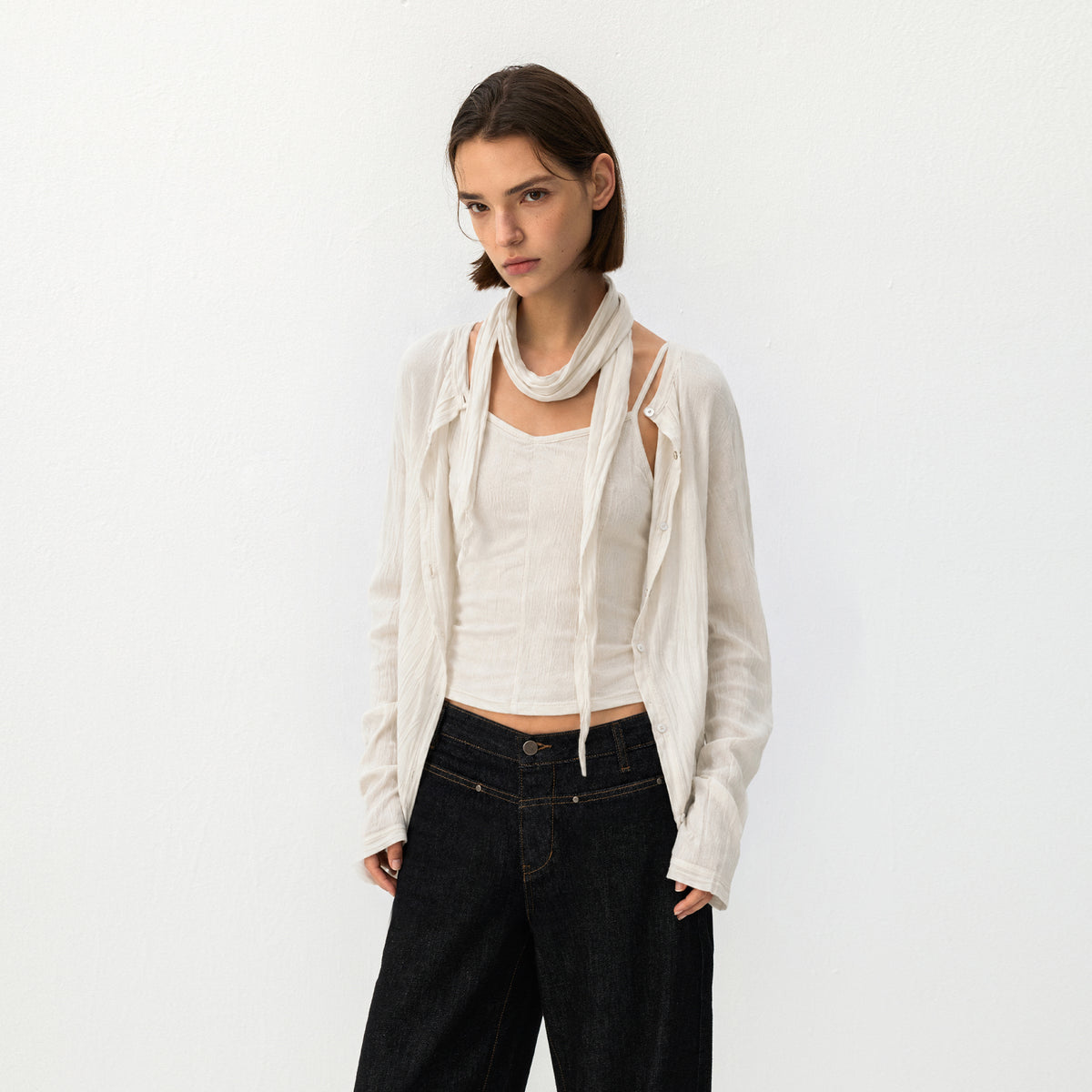 CUBIC Lightweight Button-Up Cardigan-7