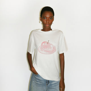 CUBIC Apple Print Oversized T-shirt