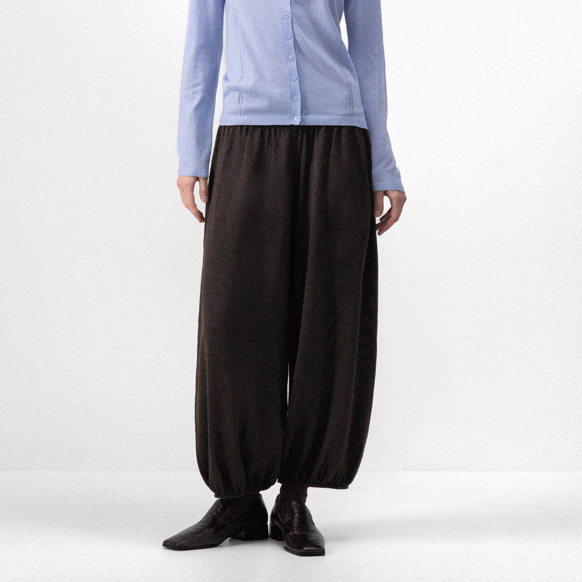 CUBIC Relaxed Knit Balloon Trousers-8