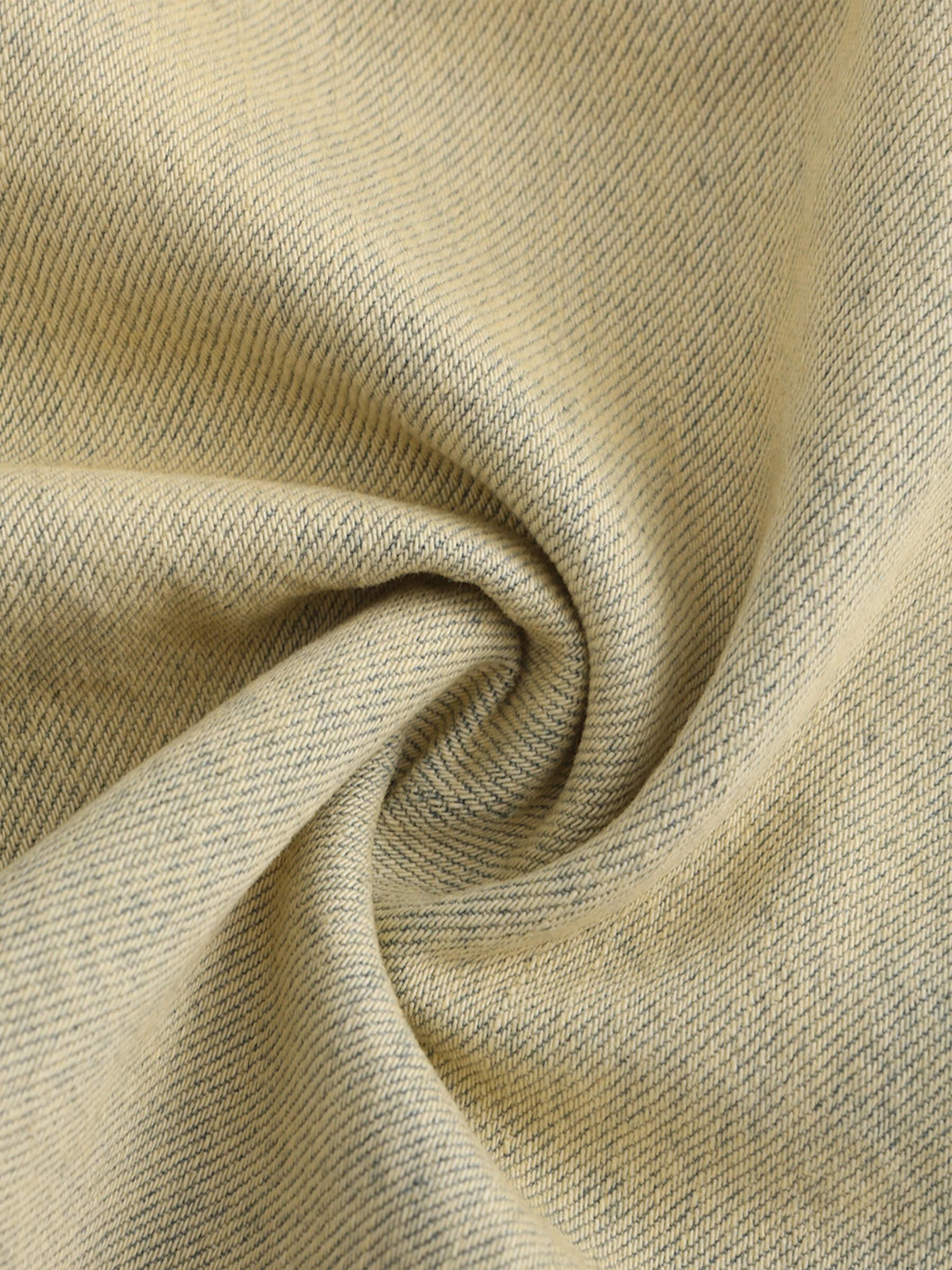 Stone Washed Demin Skirt with Frayed Hem-11