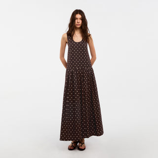 CUBIC Lyocell Solid Color Long Dress