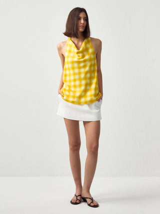 CUBIC Gradient Check Layered Skort