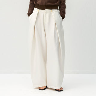 CUBIC Draped Wide Leg Trousers