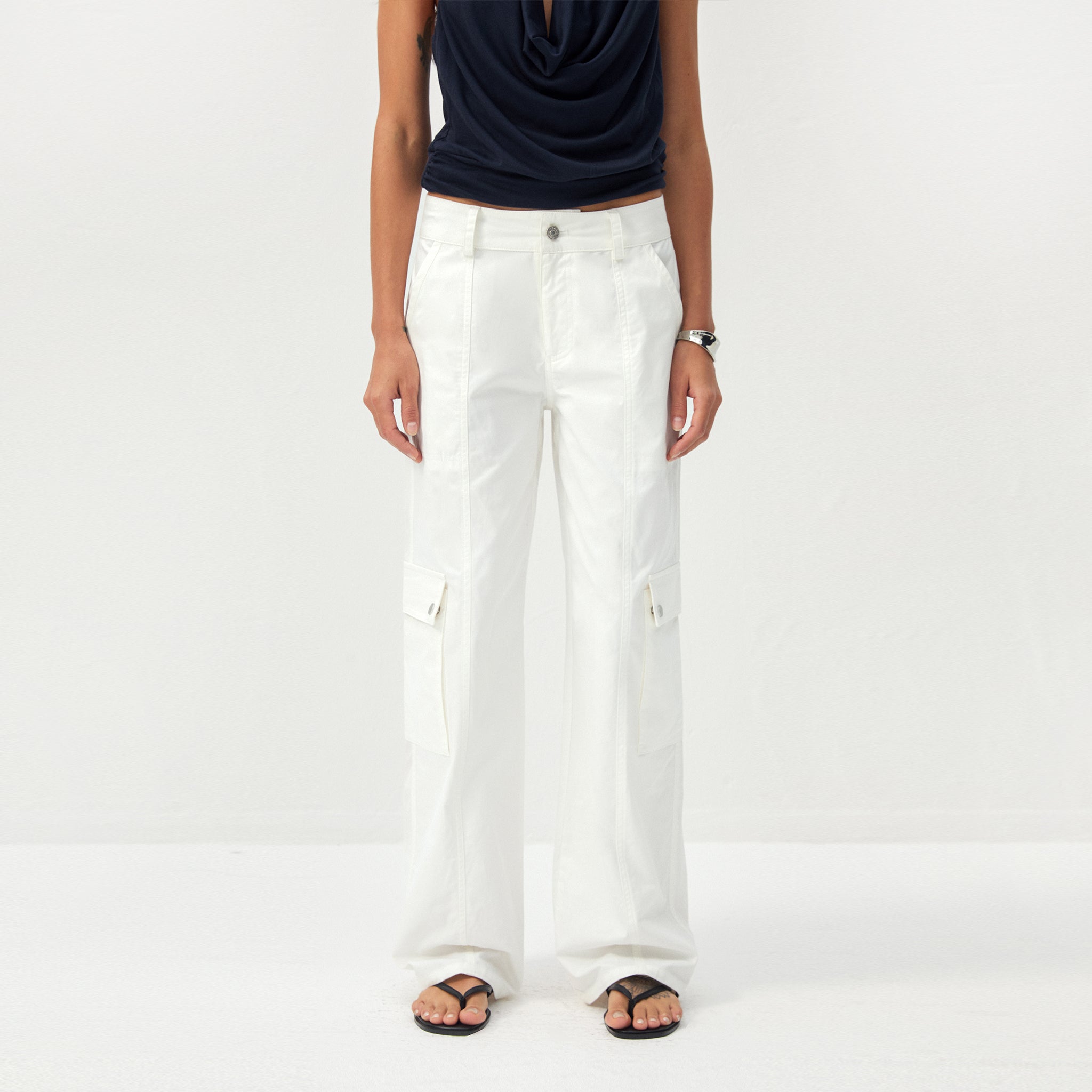 CUBIC 100% Cotton Casual Cargo Pants-10