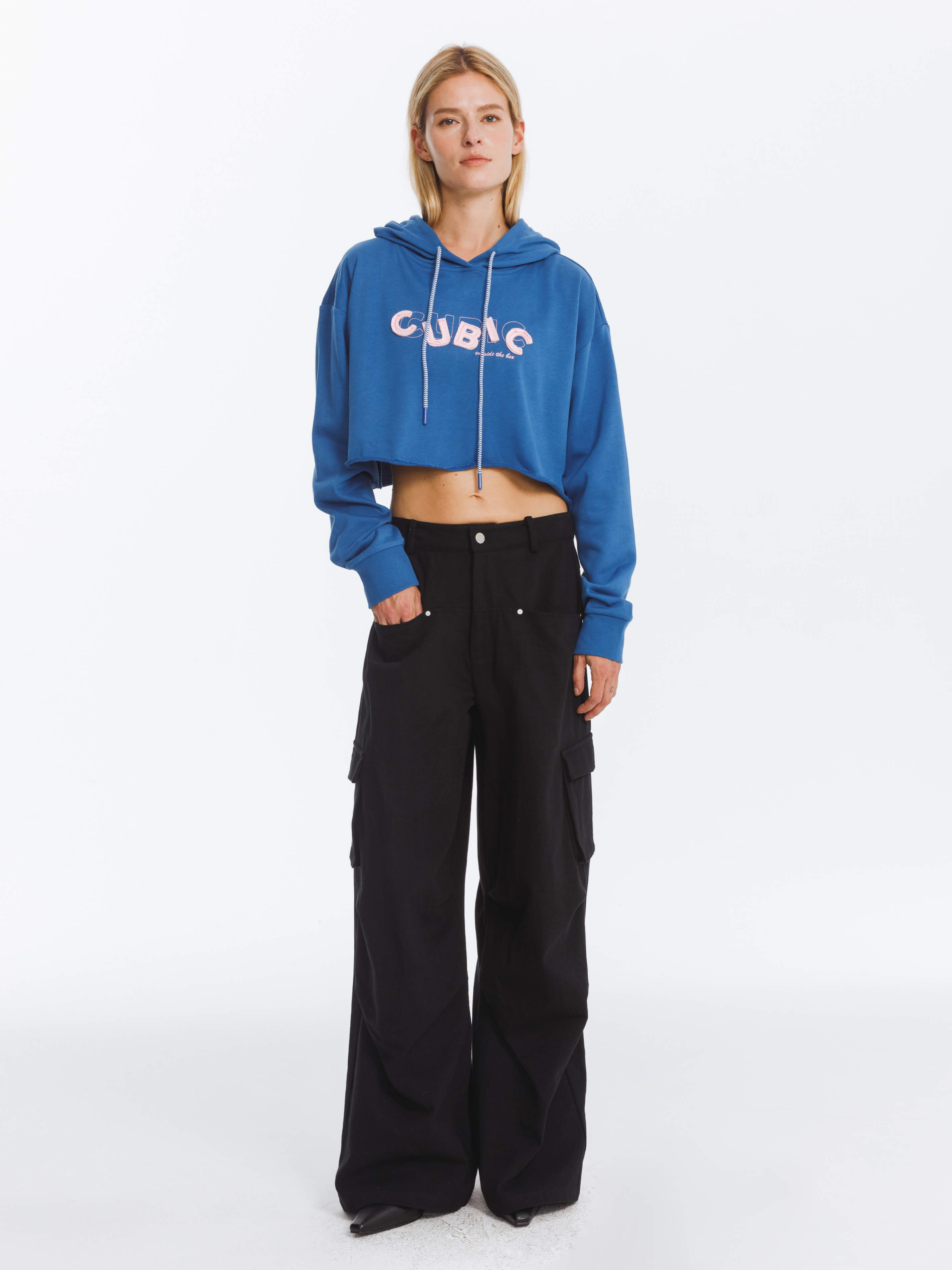 Pure Cotton Twill Cargo Trousers-3