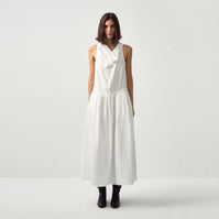 CUBIC 100% Cotton Halter Neck Cowl Dress