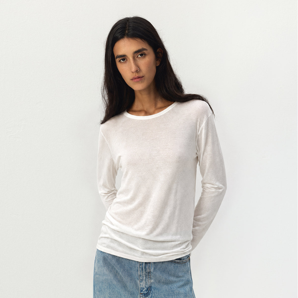 CUBIC Layered Crew Neck Top-9