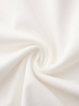 Loose Cotton T-Shirt with Lace Panels