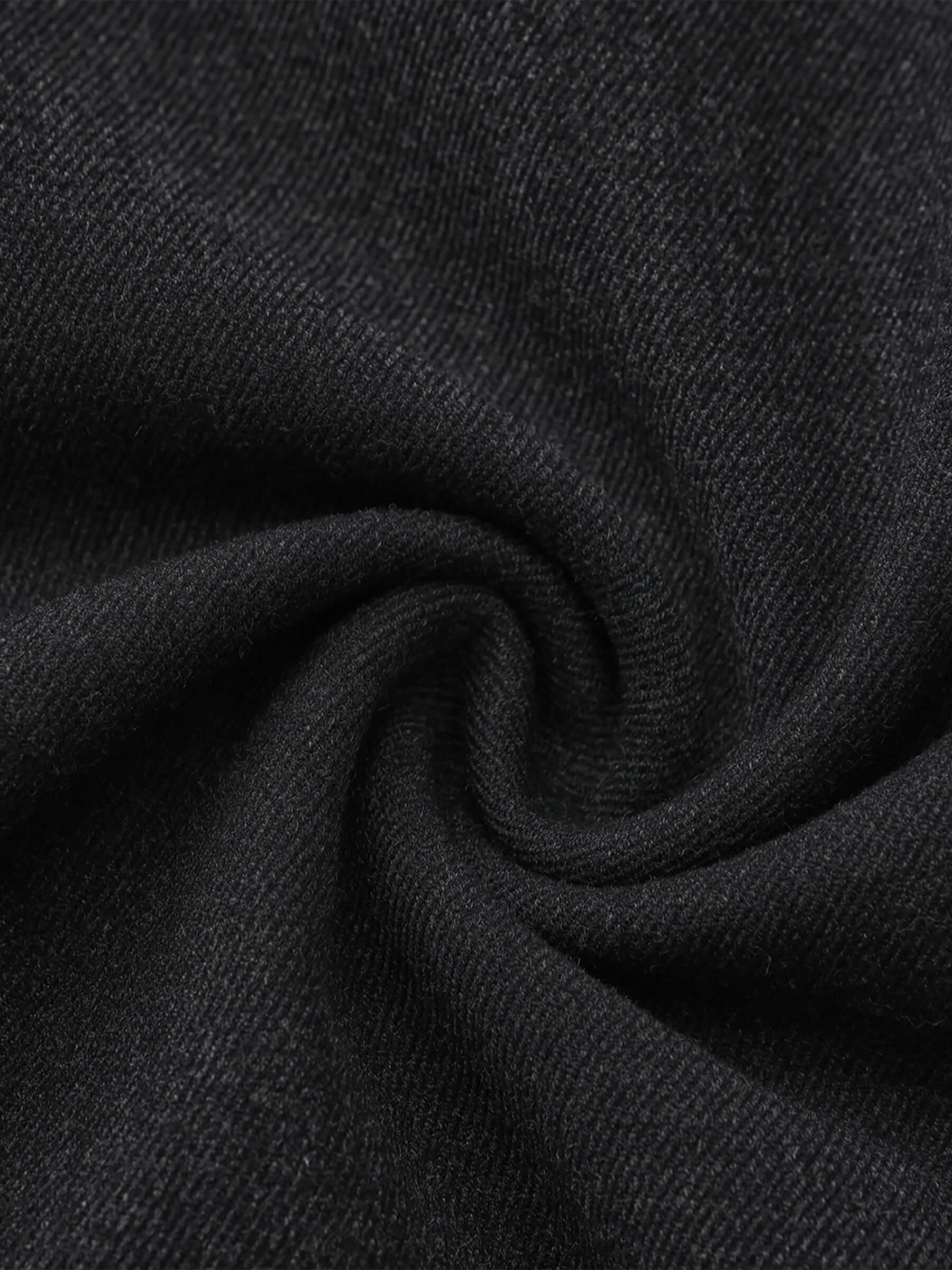 Black Slim Wide Leg Trousers-11