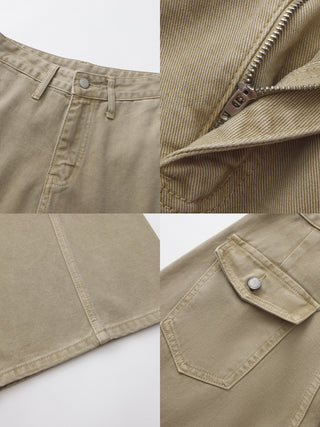 CUBIC Minimalist Wide-Leg Trousers