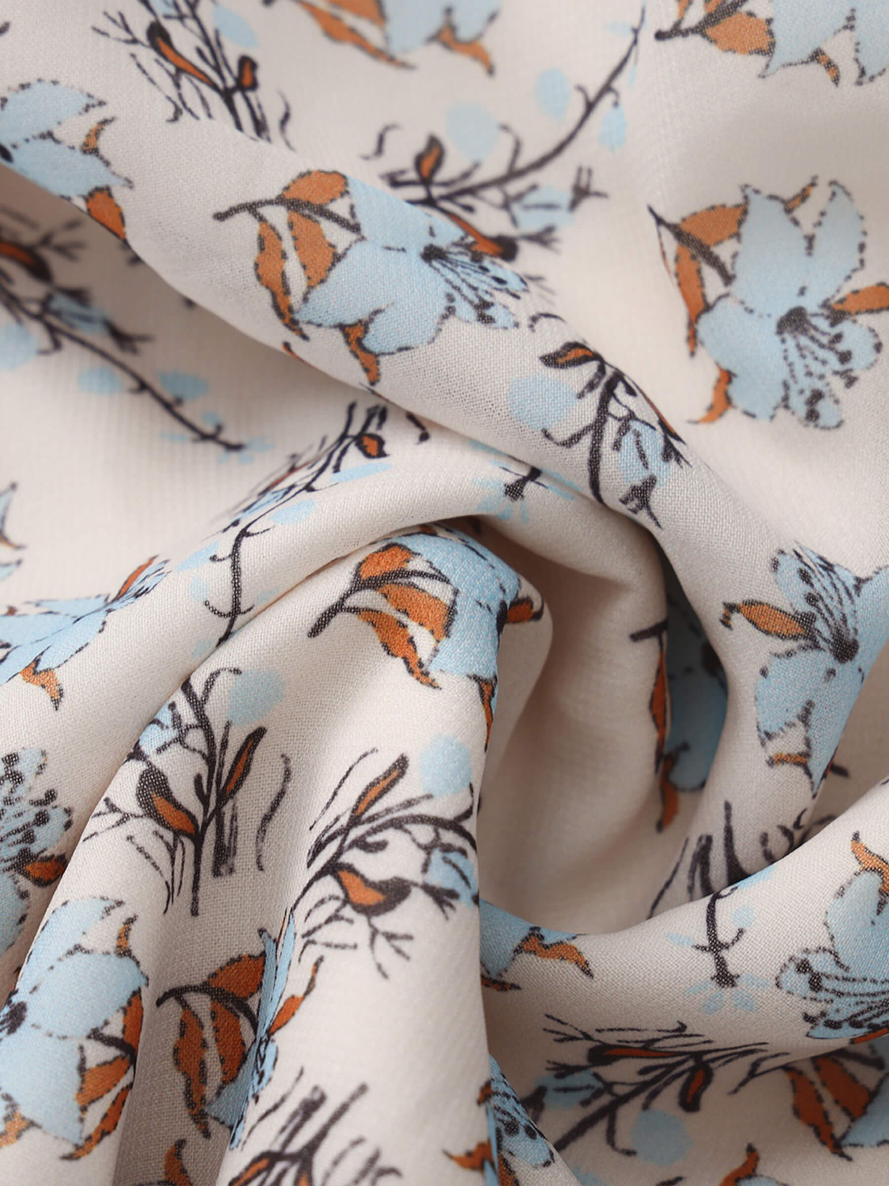 Floral Print Maxi Skirt-11