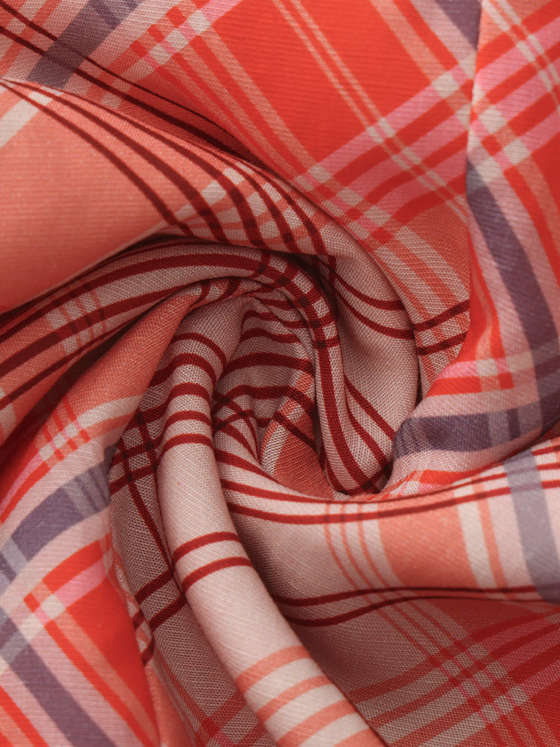 Red Checkered Maxi Skirt-11